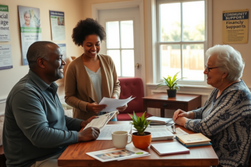 An image representing financial assistance for individuals starting over.