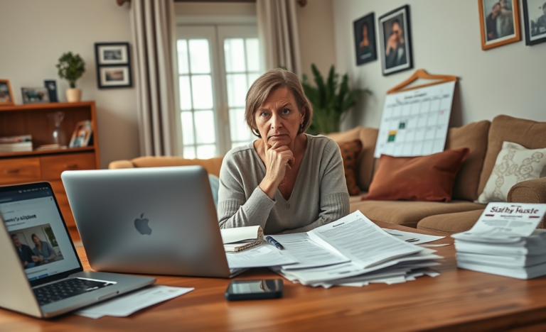 A person calculating expenses with extra money options for pending issues.