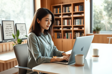 A person using a laptop to apply for a quick personal loan online.