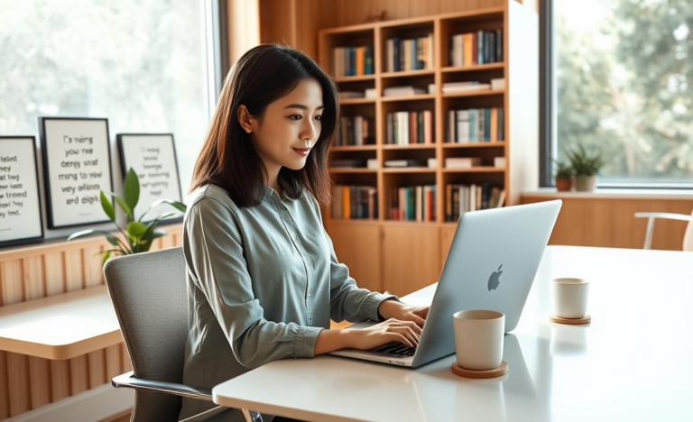 A person using a laptop to apply for a quick personal loan online.