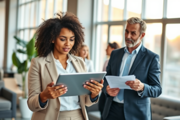 A person reviewing loan options and calculating finances.
