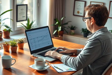 A person using an online tool to calculate personal loan estimates