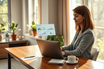 An illustration showing how easy it is to apply for a loan online.