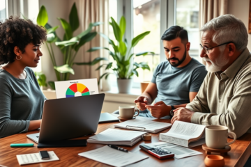 A person reviewing their finances and loans with confidence.