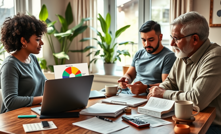 A person reviewing their finances and loans with confidence.